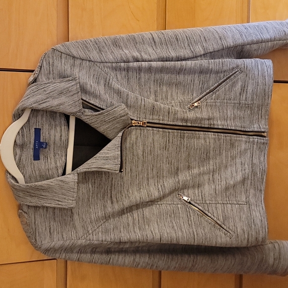 Blazer with zipper and epaulets detail - Picture 1 of 3